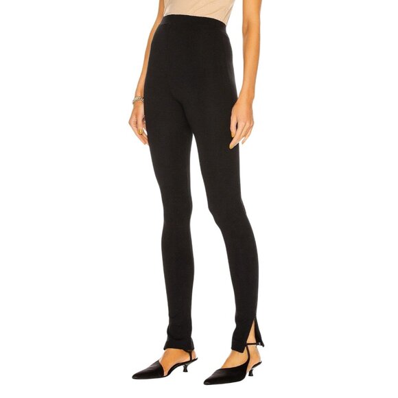 Toteme Zip Leggings in Black Small New Womens Skinny Pants - Picture 5 of 17